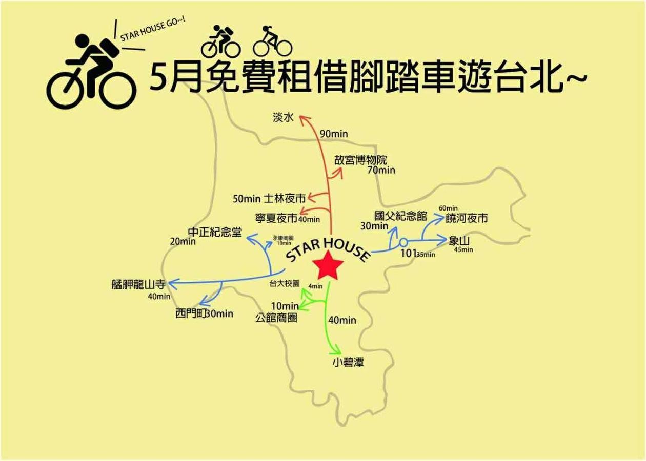 Star House Pansiyon Taipei Dış mekan fotoğraf